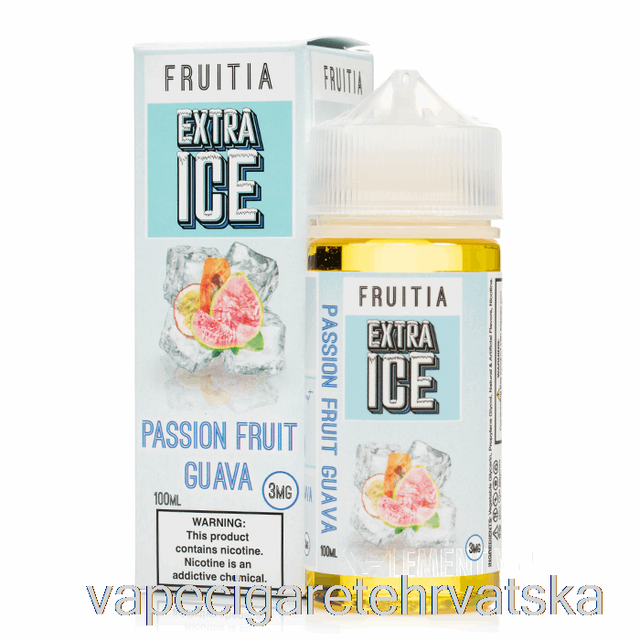 Vape Hrvatska Passionfruit Guava - Extra Ice - Fruitia - 100ml 3mg